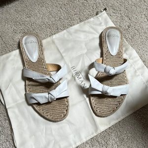 Alexandre Birman Clarita Braided White Flat sandals